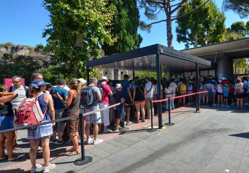 Evitar las colas en Pompeya