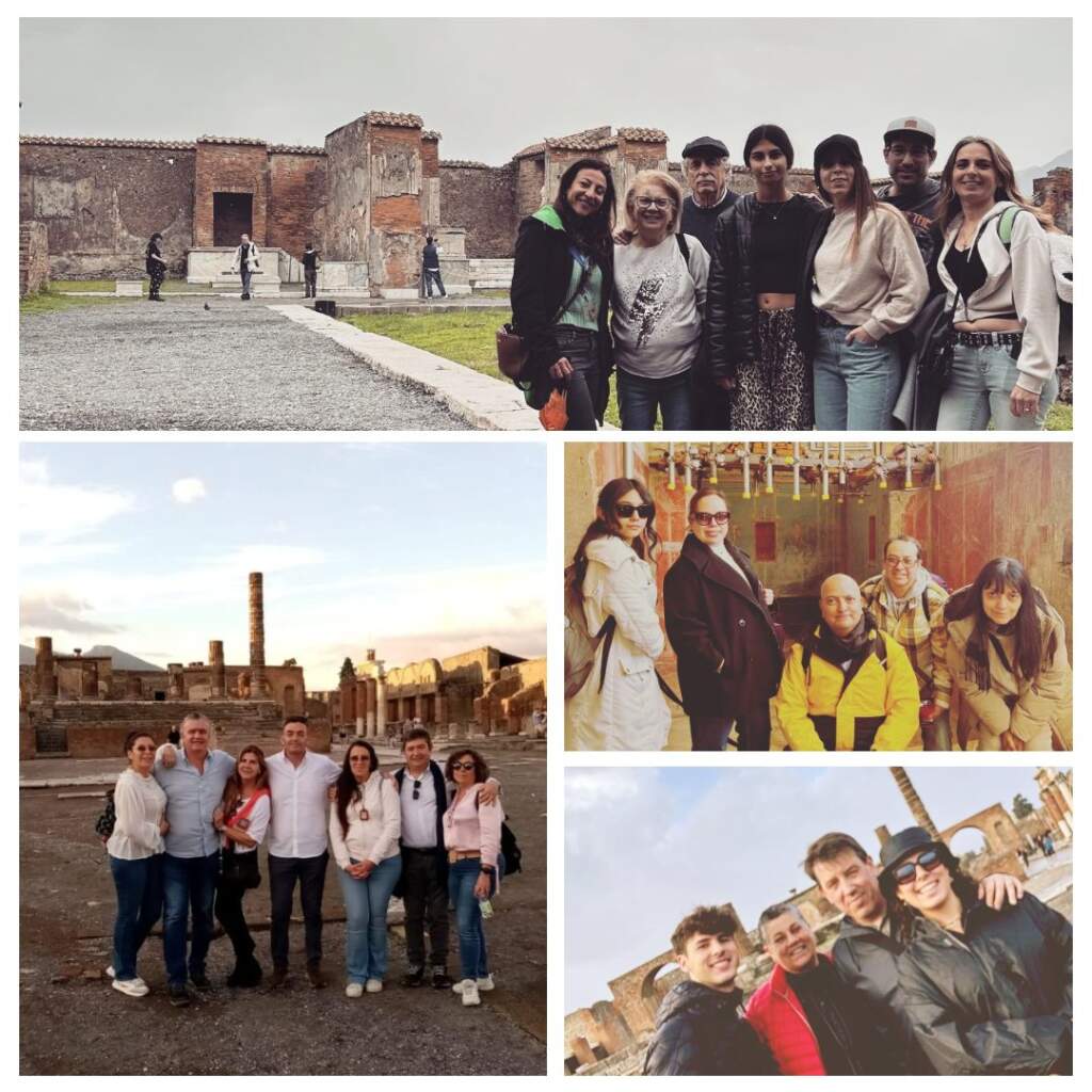 Algunas de nuestras visitas en Pompeya